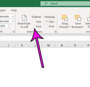 how to remove gridlines in Excel